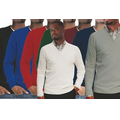Men/Unisex Long Sleeve V-Neck Pullover - Acrylic